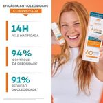 protetor solar facial fluido fps60 darrow actine aquafluid antioleosidade 40g