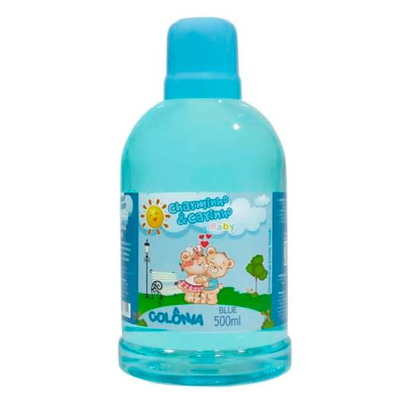 colônia charminho & carinho baby blue 500ml