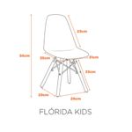 cadeira infantil florida fratini rosa suporta até 40kg (mp)
