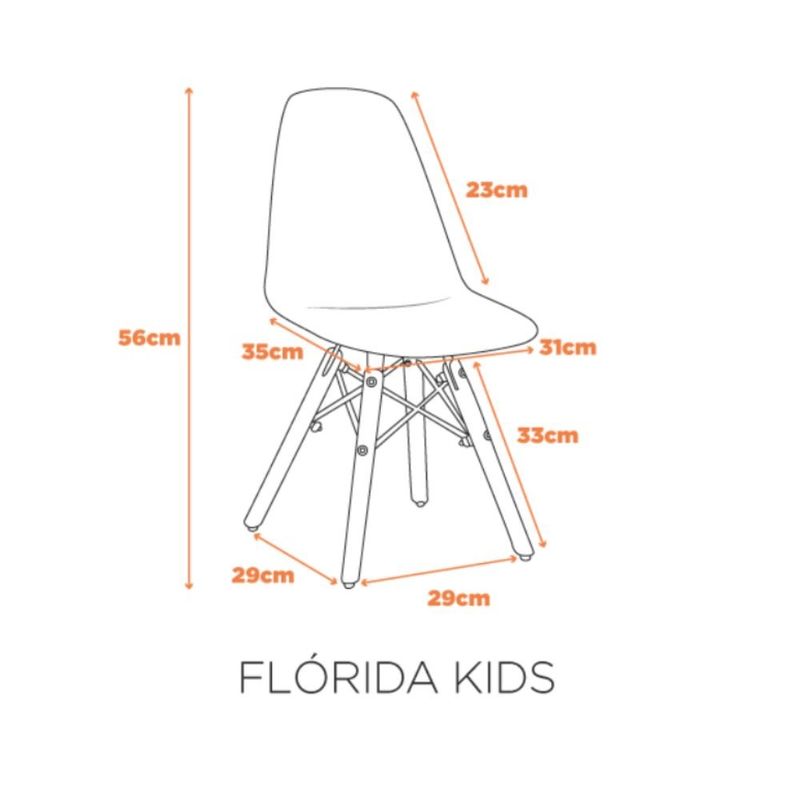 cadeira infantil florida fratini rosa suporta até 40kg (mp)