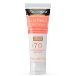 protetor solar facial neutrogena sun fresh derm care dry com cor fps70 40g