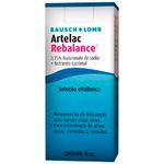 artelac rebalance 0,15% 10ml solução oftálmica hialuronato de sódio+ nutriente lacrimal bausch & lomb