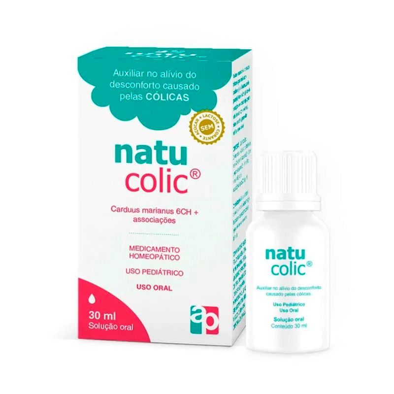 natucolic solução oral 30ml carduus marianus 6ch + associações ap
