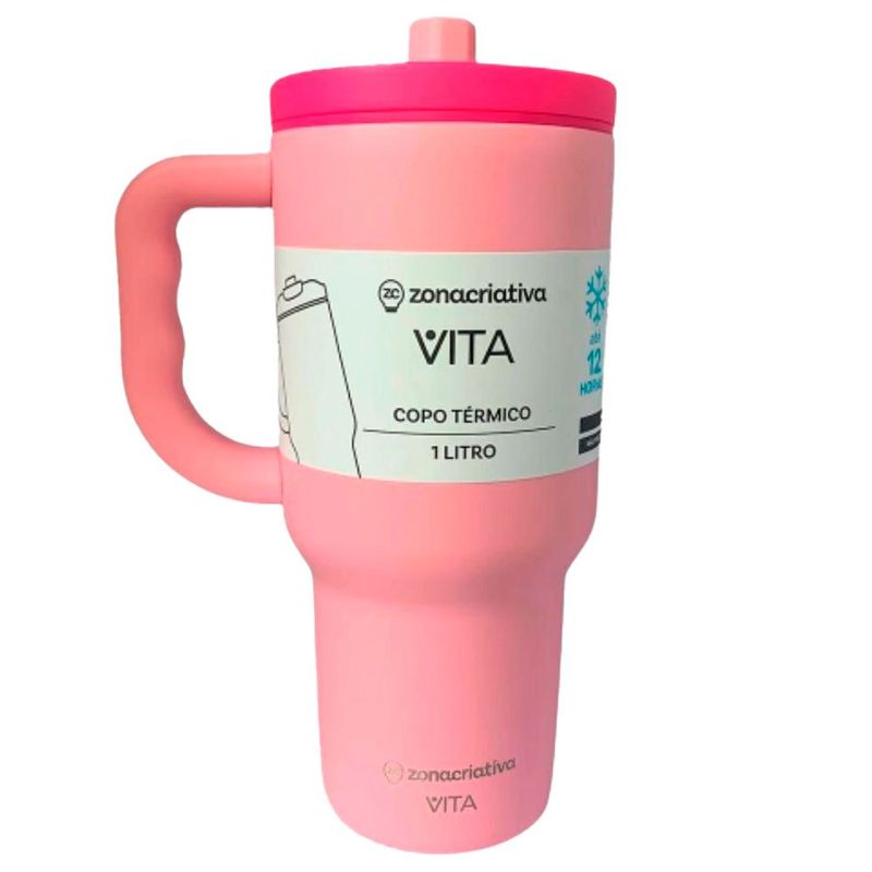 copo térmico tumbler zonacriativa 1 litro vita candy 6105 (mp)