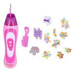 kit infantil aplicador de miçangas polibrinq para cabelo mk53 (mp)