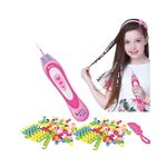kit infantil aplicador de miçangas polibrinq para cabelo mk53 (mp)