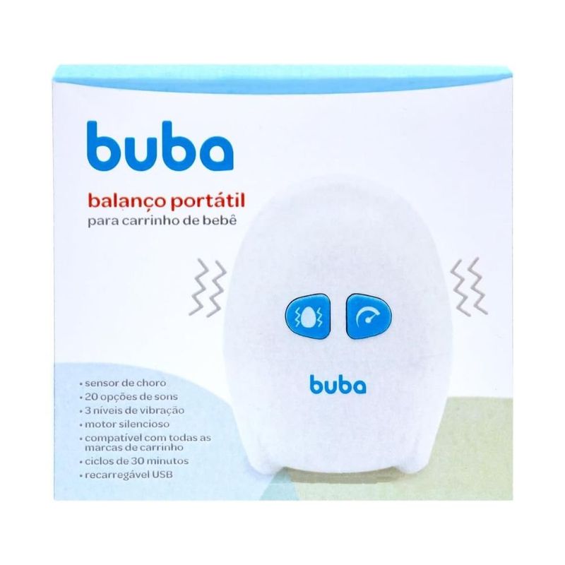 balanço portátil para carrinho de bebê buba recarregável 18016 (mp)