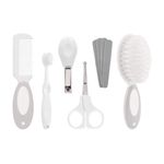 kit cuidados para bebê buba com estojo 6 peças cinza (mp)