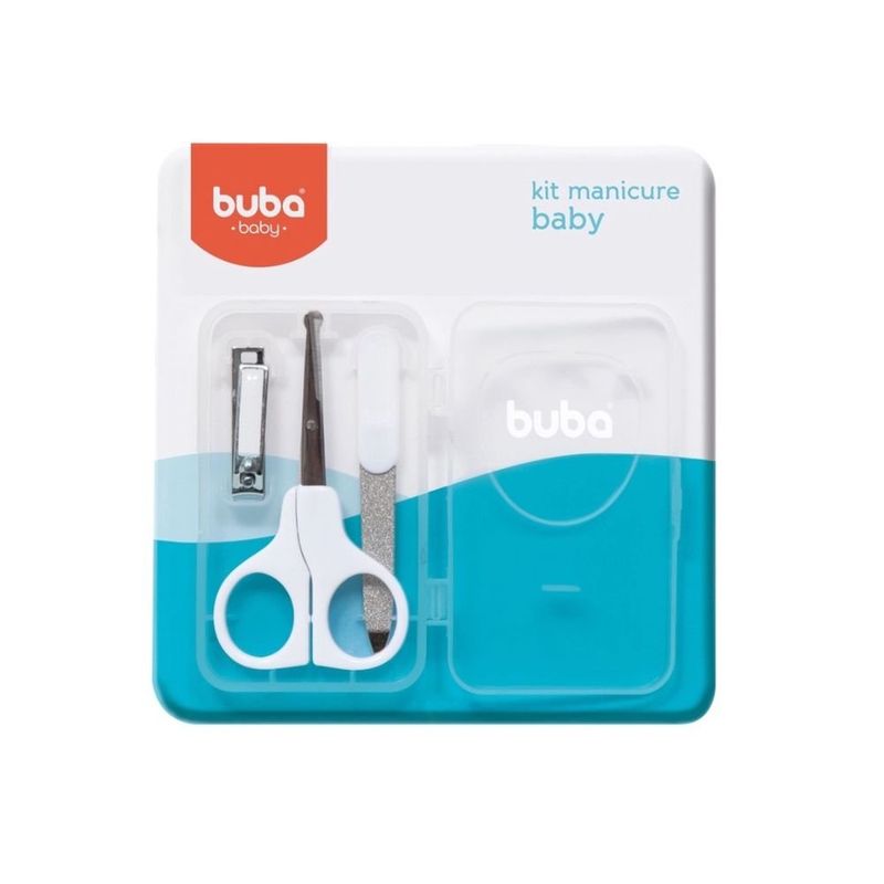 kit manicure para bebê buba com estojo 3 peças 5245 (mp)