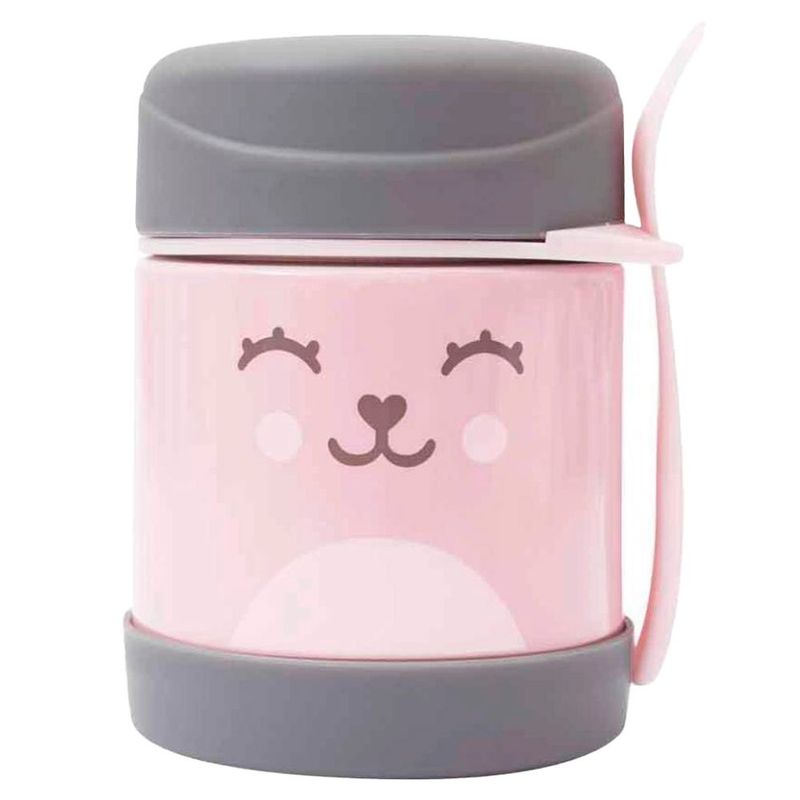 pote térmico buba com colher 320ml gumy rosa (mp)
