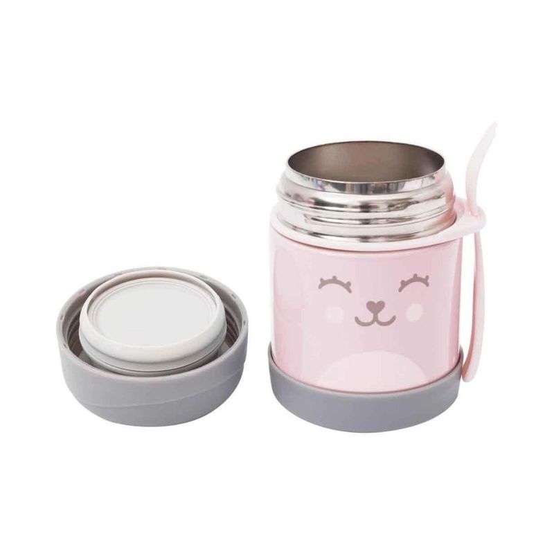 pote térmico buba com colher 320ml gumy rosa (mp)