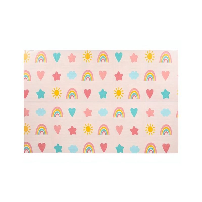 tapete de atividades para bebê buba arco íris dupla face 195x145cm (mp)