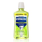 enxaguante bucal cepacol 3 em 1 citrus fusion sem álcool 500ml