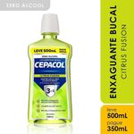 enxaguante bucal cepacol 3 em 1 citrus fusion sem álcool 500ml