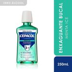enxaguante bucal cepacol 3 em 1 menta ice sem álcool 250ml