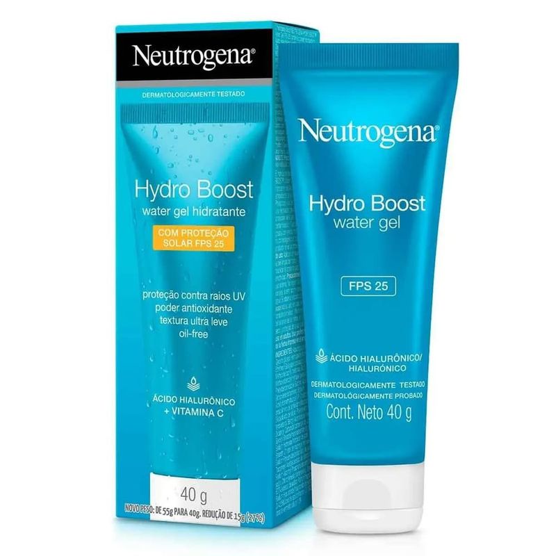 hidratante facial neutrogena hydro boost water gel fps25 40g