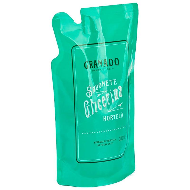 sabonete líquido glicerina granado hirtelã refil 300ml