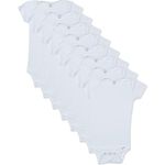 conjunto de bodies baby girls 8 peças 3-6 meses branco a-bi