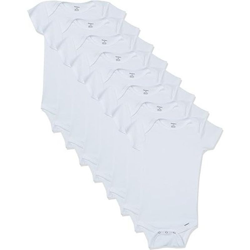 conjunto de bodies baby girls 8 peças 3-6 meses branco a-bi