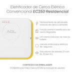 central de cerca eletrificada agl com choque programável ec250 (mp)