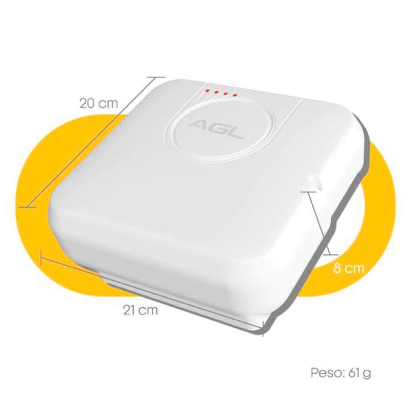 central de cerca eletrificada wifi agl com saída programável e indicador de bateria ec500 (mp)
