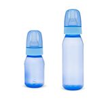 kit de mamadeira lolly nenny clean bico de silicone azul 2 peças