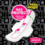 absorvente noturno ladysoft cobertura suave com abas 16 unidades