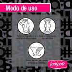 absorvente noturno ladysoft cobertura suave com abas 16 unidades