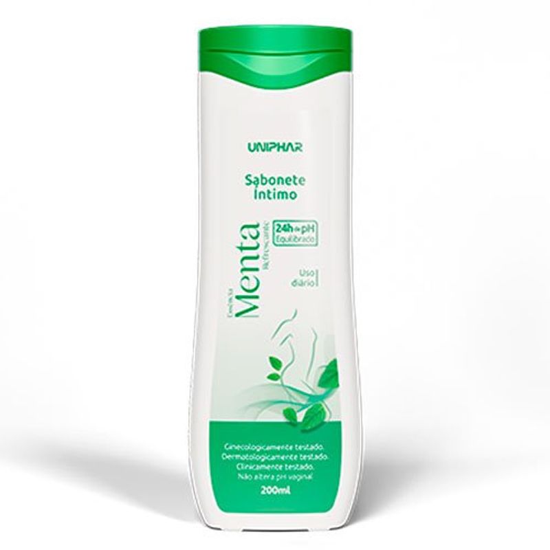 sabonete íntimo uniphar menta 200ml