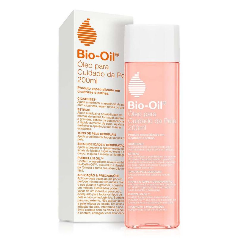 bio oil óleo para cuidado da pele 200ml + loção hidratante corporal 175ml