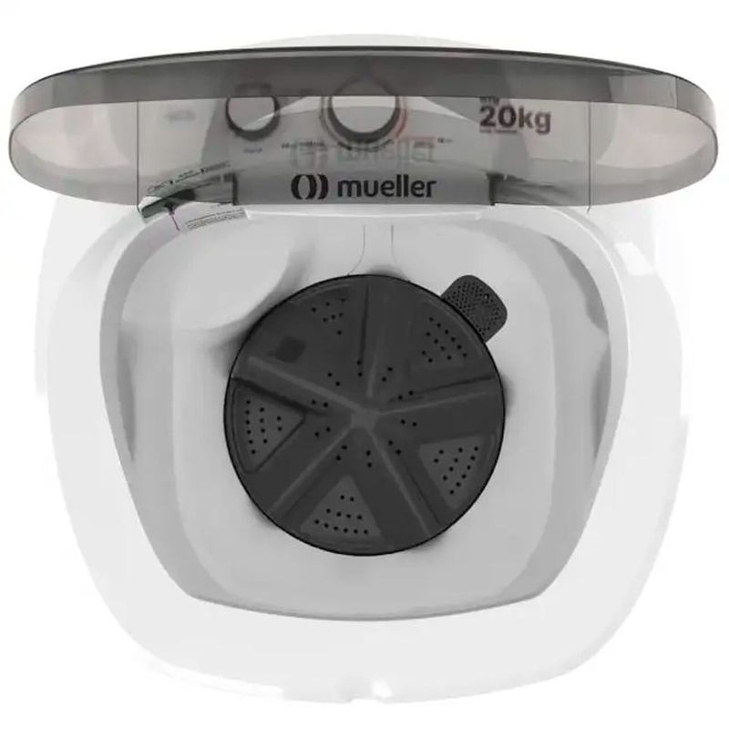 máquina de lavar 20kg mueller big semiautomática 127v branca 610000609