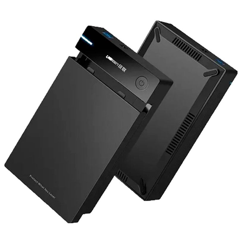 gaveta para hd ugreen 3 .5" usb 3.0 us222 preto (mp)