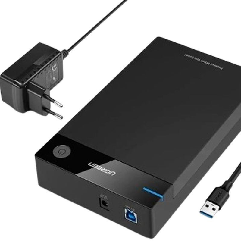 gaveta para hd ugreen 3 .5" usb 3.0 us222 preto (mp)