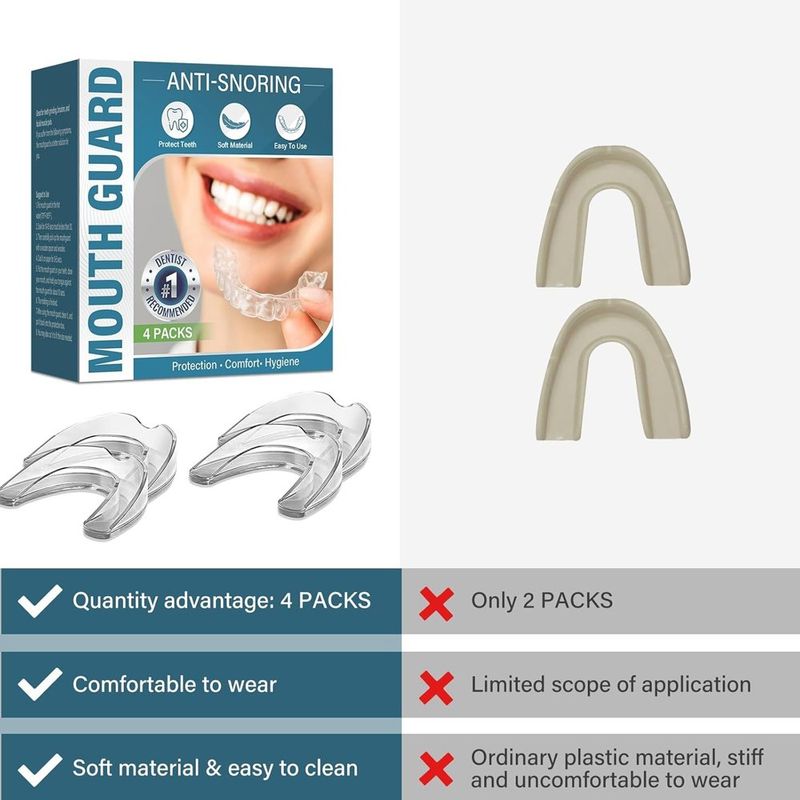 protetor bucal hajoyful com 4 unidades para esportes e ranger de dentes a-bi
