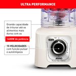 liquidificador arno power max ln64 1400w marfim