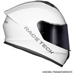 capacete race tech hit monocolor branco 58 (mp)
