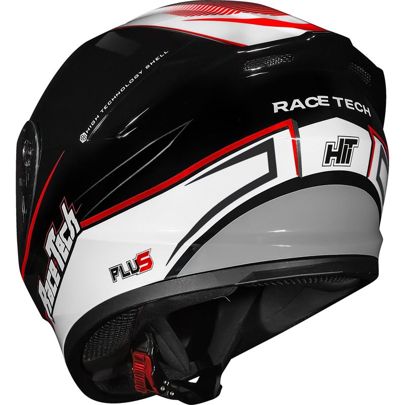 capacete race tech hit plus preto branco 58 (mp)