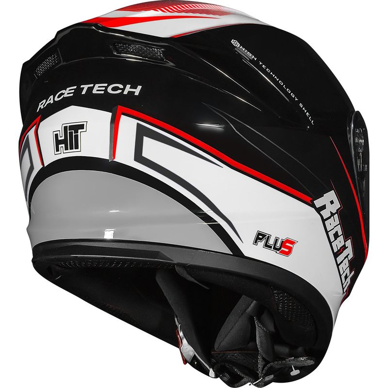 capacete race tech hit plus preto branco 58 (mp)