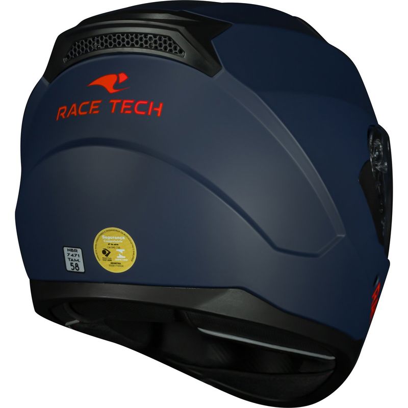 Capacete Race Tech Sector Matte Azul Tamanho 60