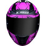 capacete ls2 rapid ff353 cromo matte preto rosa 58 (mp)