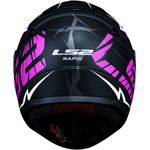 capacete ls2 rapid ff353 cromo matte preto rosa 58 (mp)