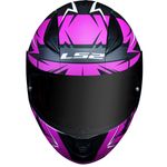 capacete ls2 rapid ff353 cromo matte preto rosa 58 (mp)
