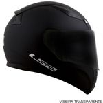 capacete ls2 rapid ff353 monocolor matte preto 58 (mp)