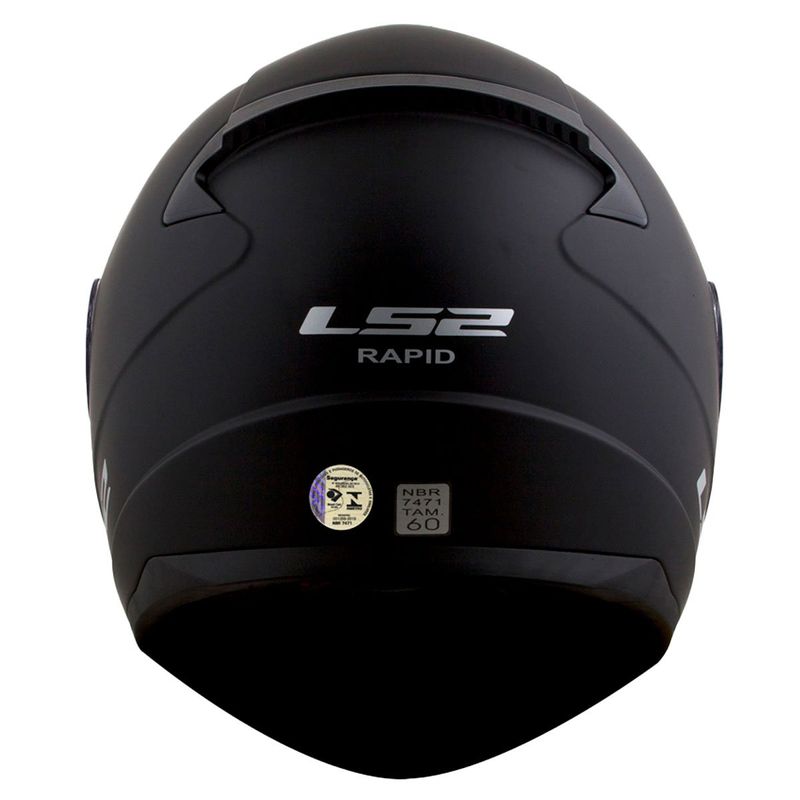 capacete ls2 rapid ff353 monocolor matte preto 58 (mp)