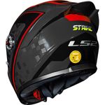 capacete ls2 s striker titanio vermelho 58 ff358 (mp)