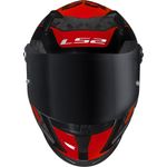 capacete ls2 s striker titanio vermelho 58 ff358 (mp)