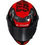 capacete ls2 s striker titanio vermelho 58 ff358 (mp)