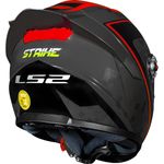 capacete ls2 s striker titanio vermelho 58 ff358 (mp)
