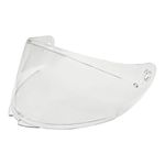 viseira transparente para capacete race tech hit proteção uv clear (mp)