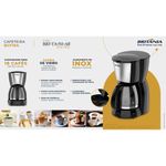 cafeteira britânia bcf19a preta e inox